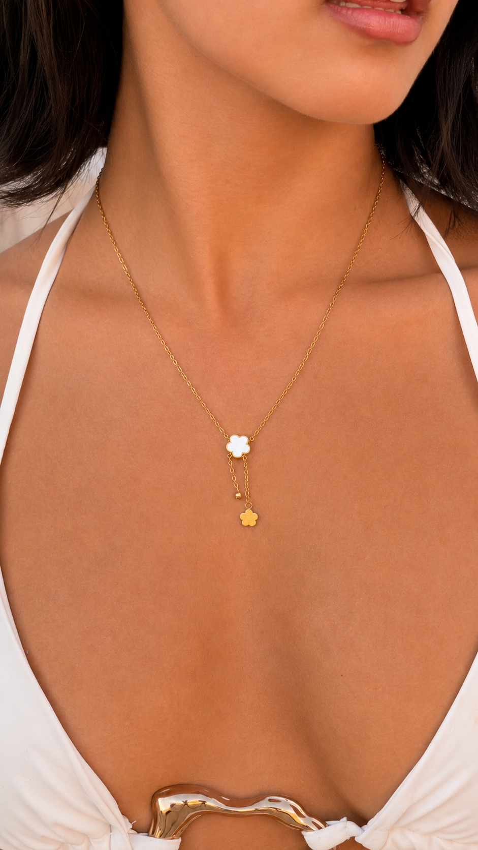 White Shell Peach Blossom + Peach Blossom Accessori