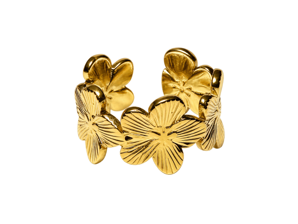 Golden Hawaian Flower Five-Petal