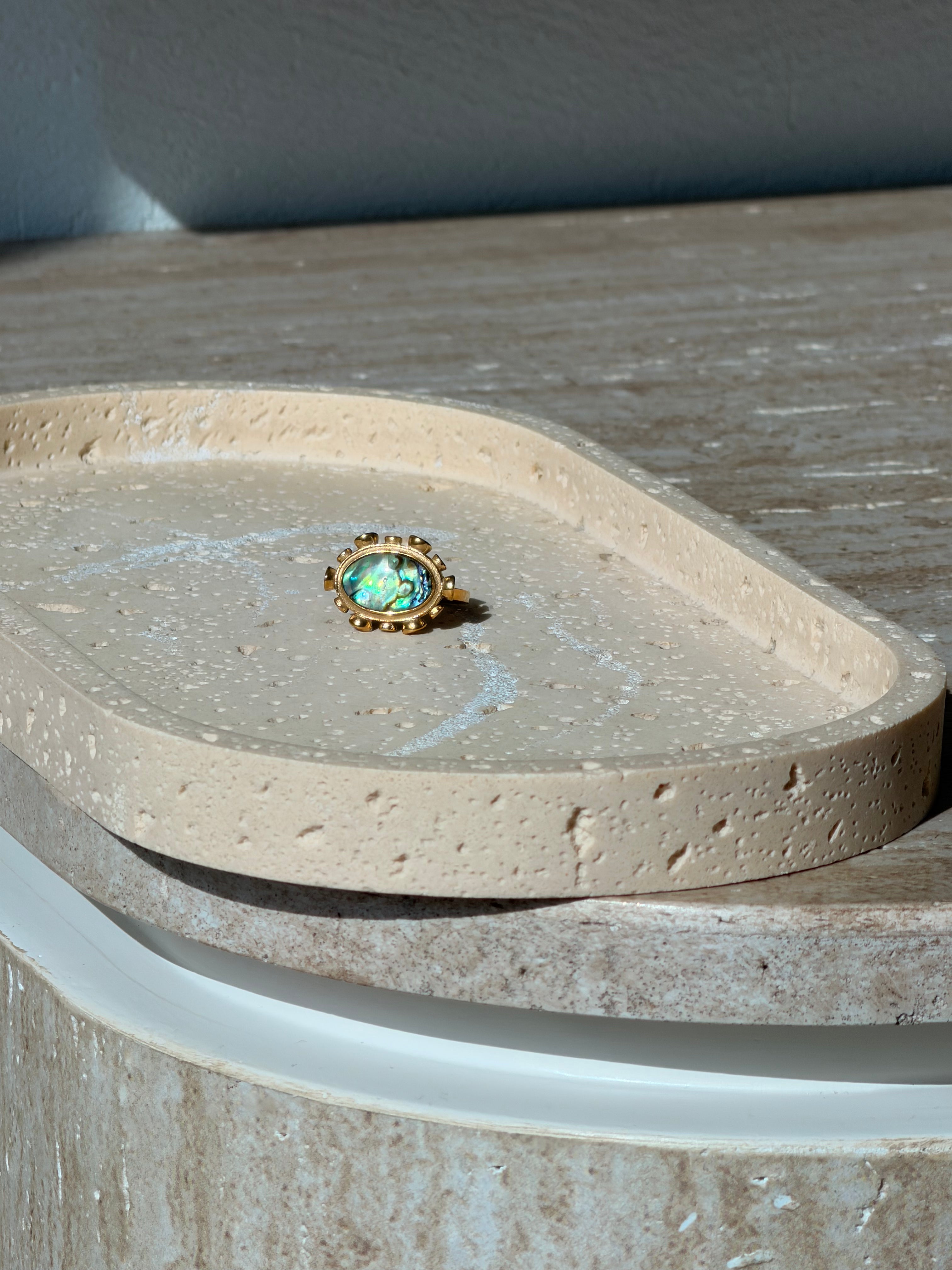 Blue Abalone Elegant Natural Shell Design